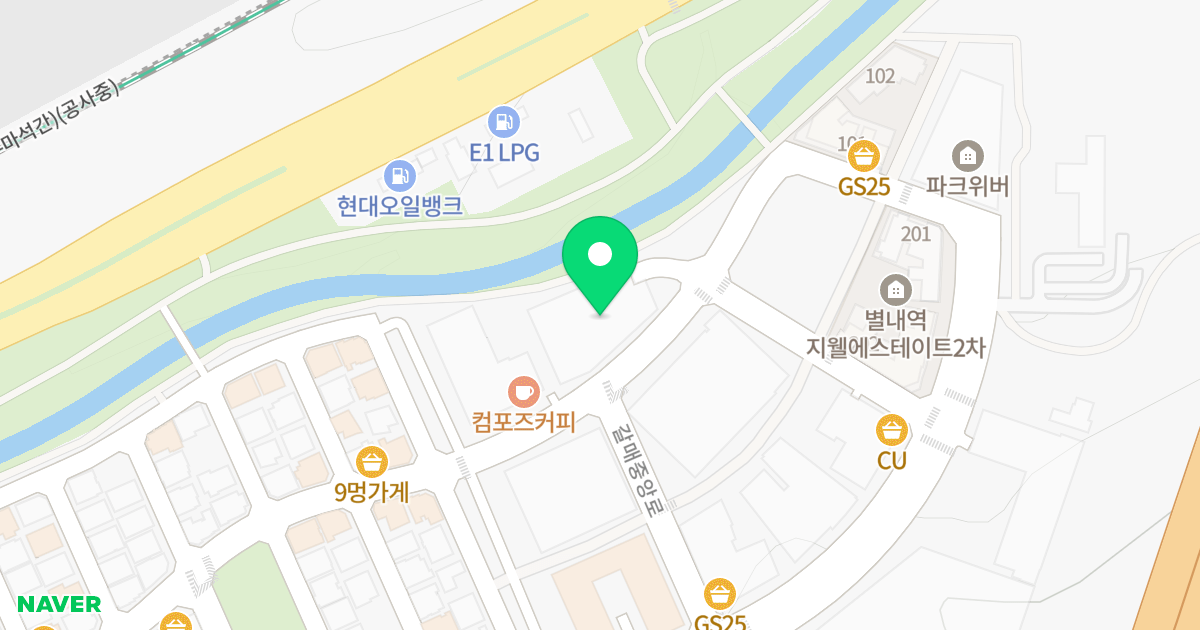 다인로얄팰리스 별내역 3차 위치 지도 - 경기도 구리시 갈매순환로204번길 77