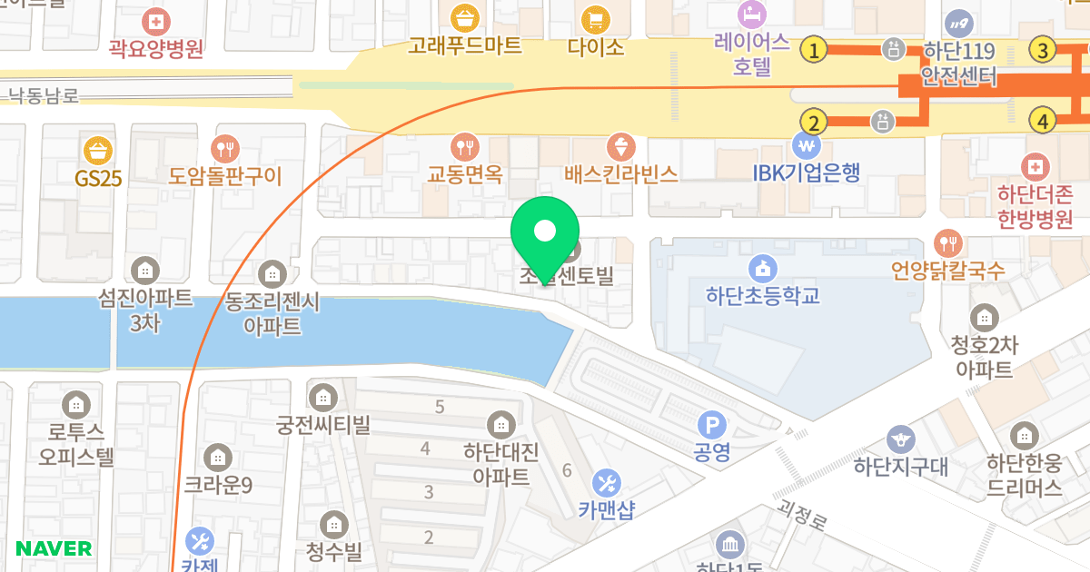 어반팰리스 위치 지도 - 부산광역시 사하구 하신중앙로313번길 30