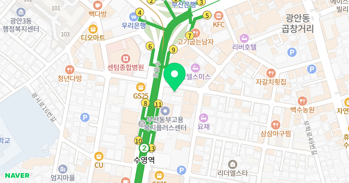 센텀 디아이 리더스 위치 지도 - 부산광역시 수영구 수영로680번길 6
