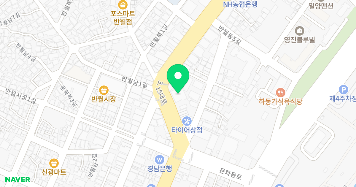 골든시티 위치 지도 - 경상남도 창원시 마산합포구 3·15대로 108