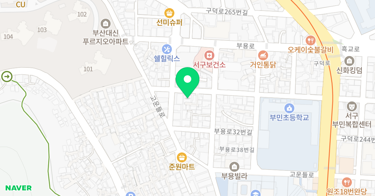 동양빌 위치 지도 - 부산광역시 서구 구덕로249번길 41-1