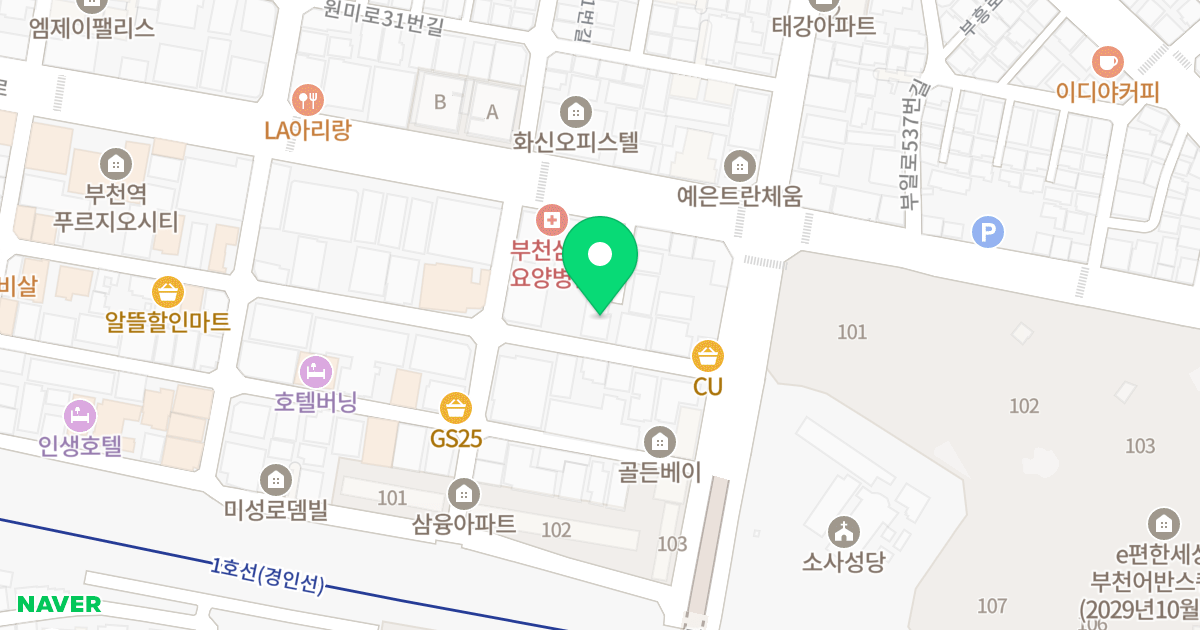 지스테이하우스 위치 지도 - 경기도 부천시 원미구  16