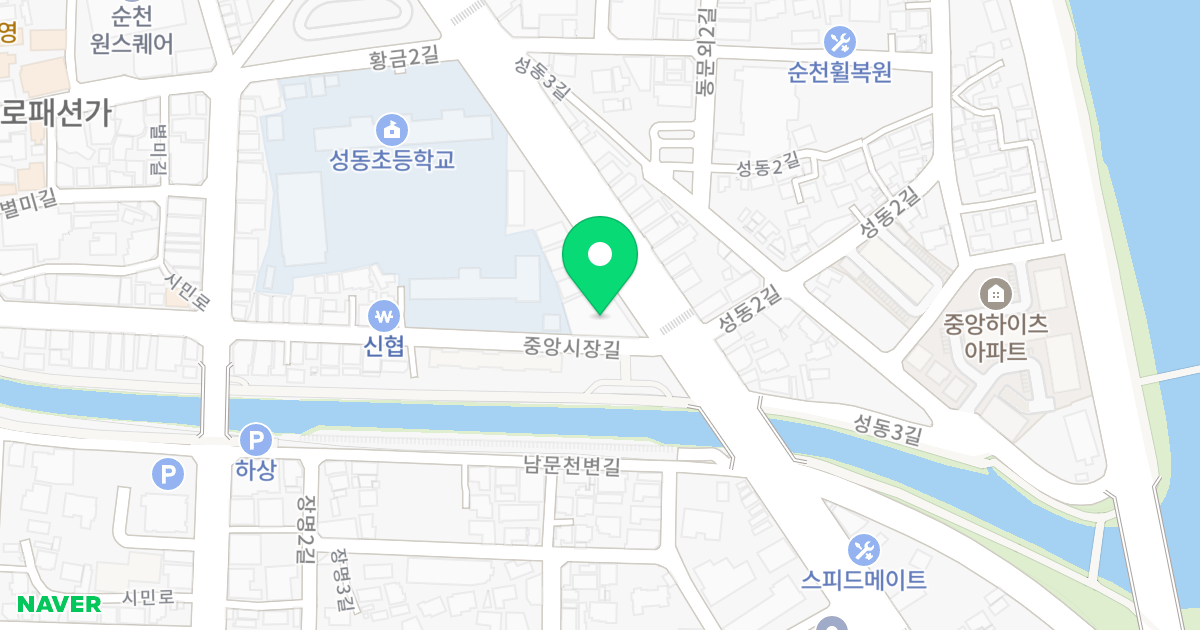 순천강남타워 위치 지도 - 전라남도 순천시 강남로 93
