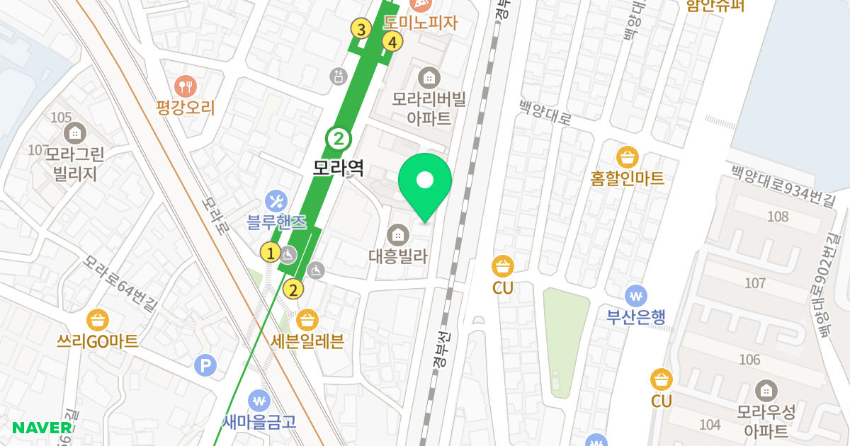 (985-8) 위치 지도 - 부산광역시 사상구 사상로500번길 15-7