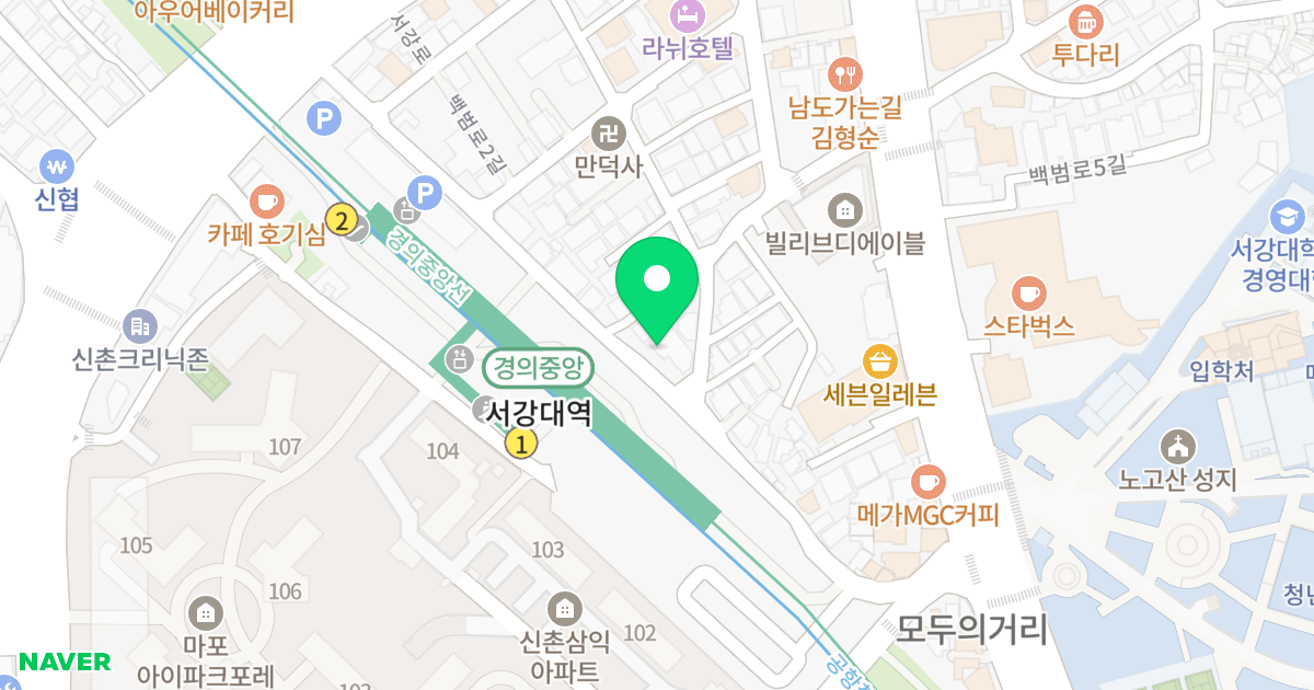 (109-59) 위치 지도 - 서울특별시 마포구 서강로18길 42