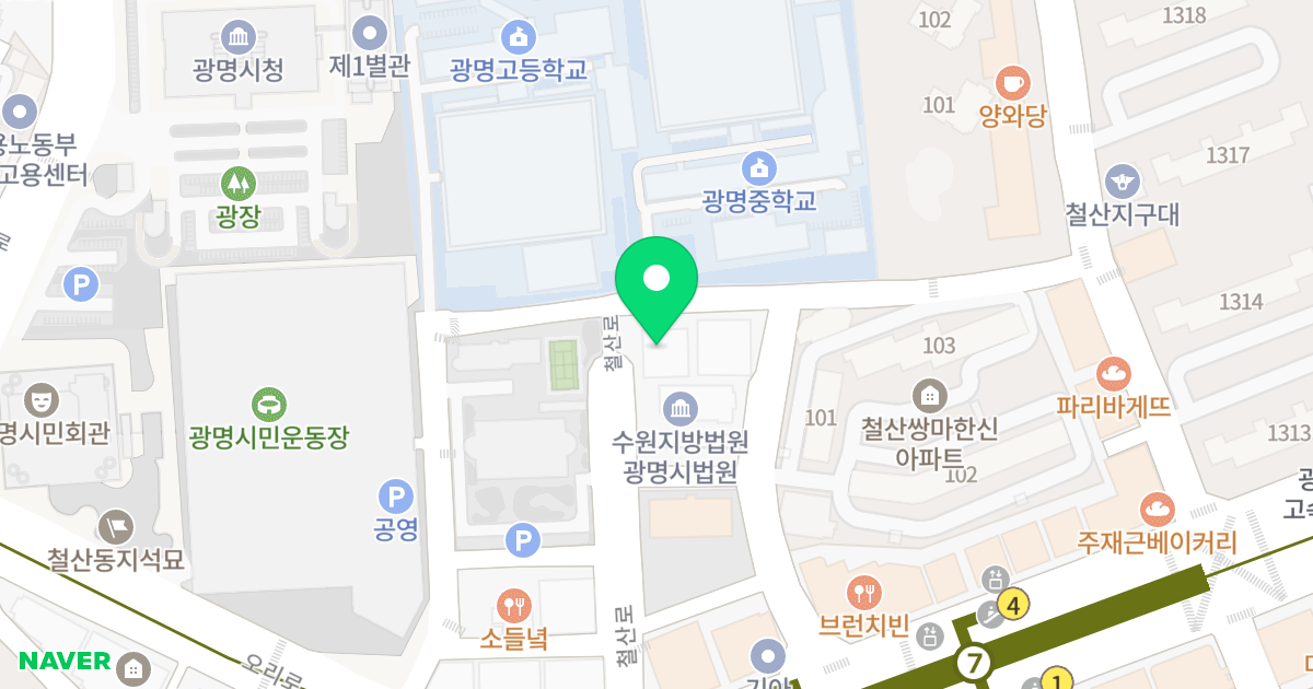 (254) 위치 지도 - 경기도 광명시 오리로876번길 26