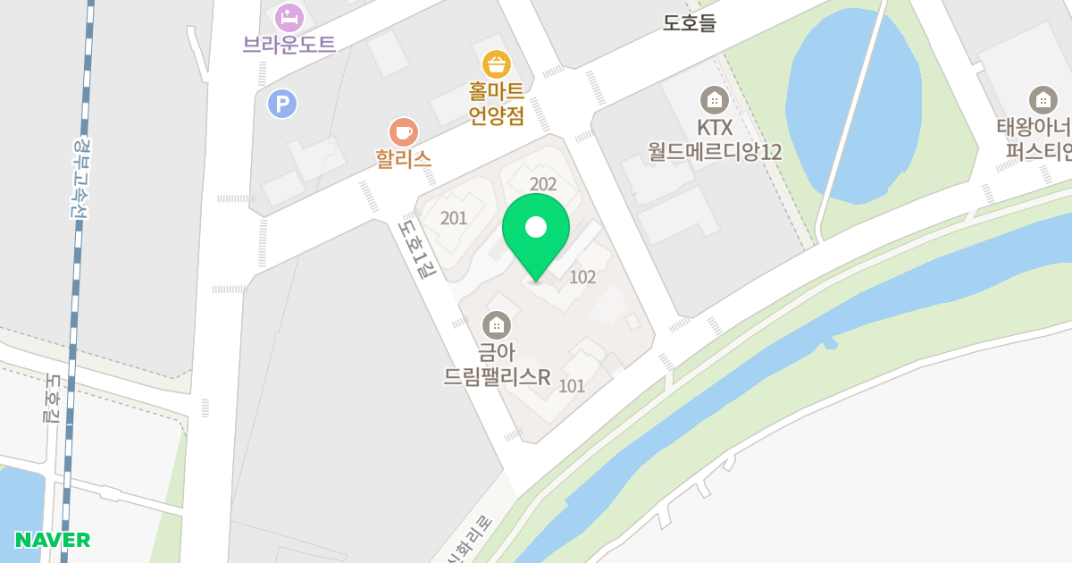 금아드림팰리스 위치 지도 - 울산광역시 울주군 삼남읍 도호1길 39-11