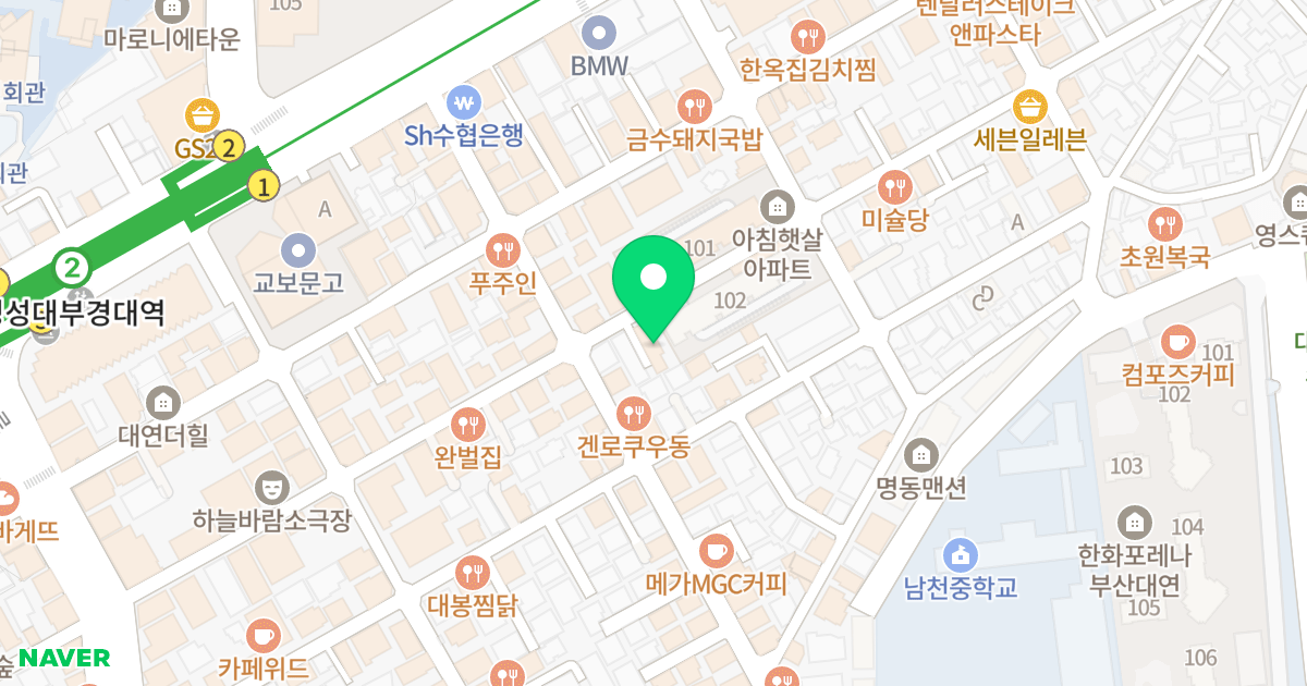 제이타워 위치 지도 - 부산광역시 남구 용소로13번길 54
