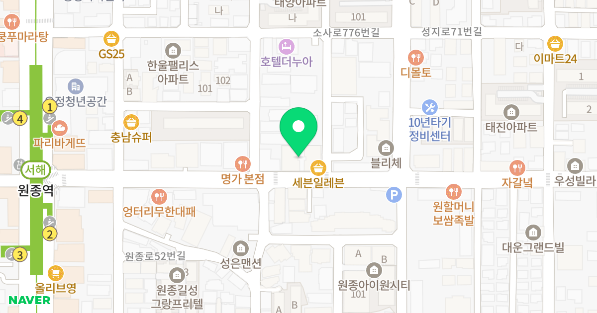 한울아파트 위치 지도 - 경기도 부천시 오정구  69