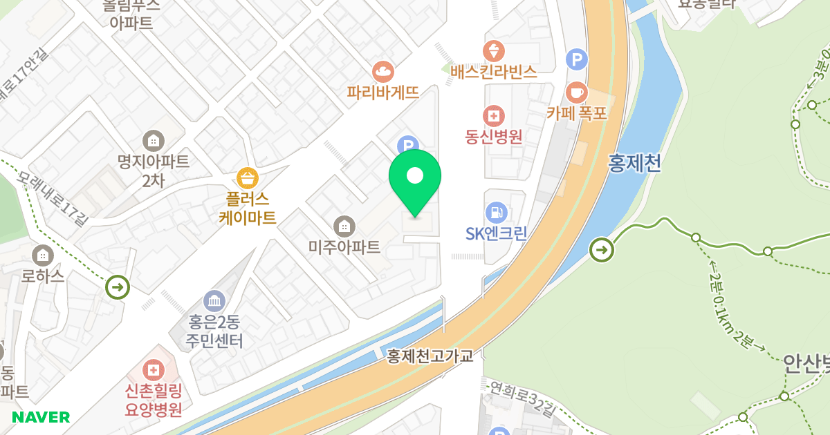 서대문 노블루체 위치 지도 - 서울특별시 서대문구 연희로 265
