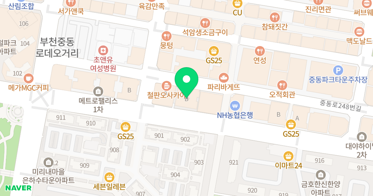 매트로펠리스Ⅱ-B 위치 지도 - 경기도 부천시 원미구  44