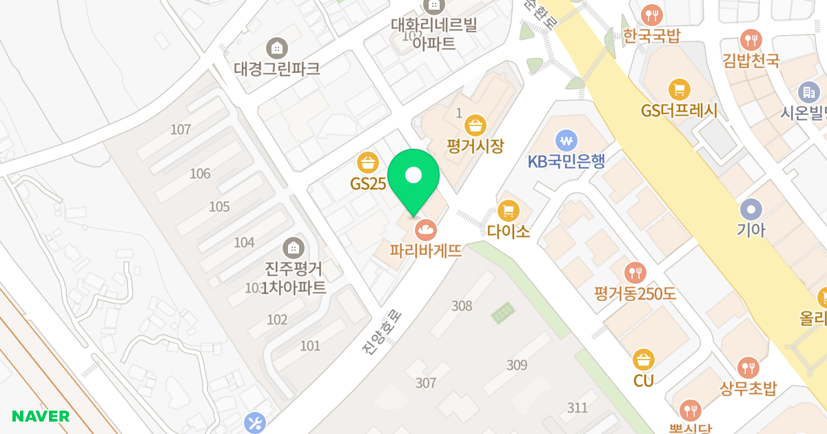 (300-10) 위치 지도 - 경상남도 진주시 진양호로 191