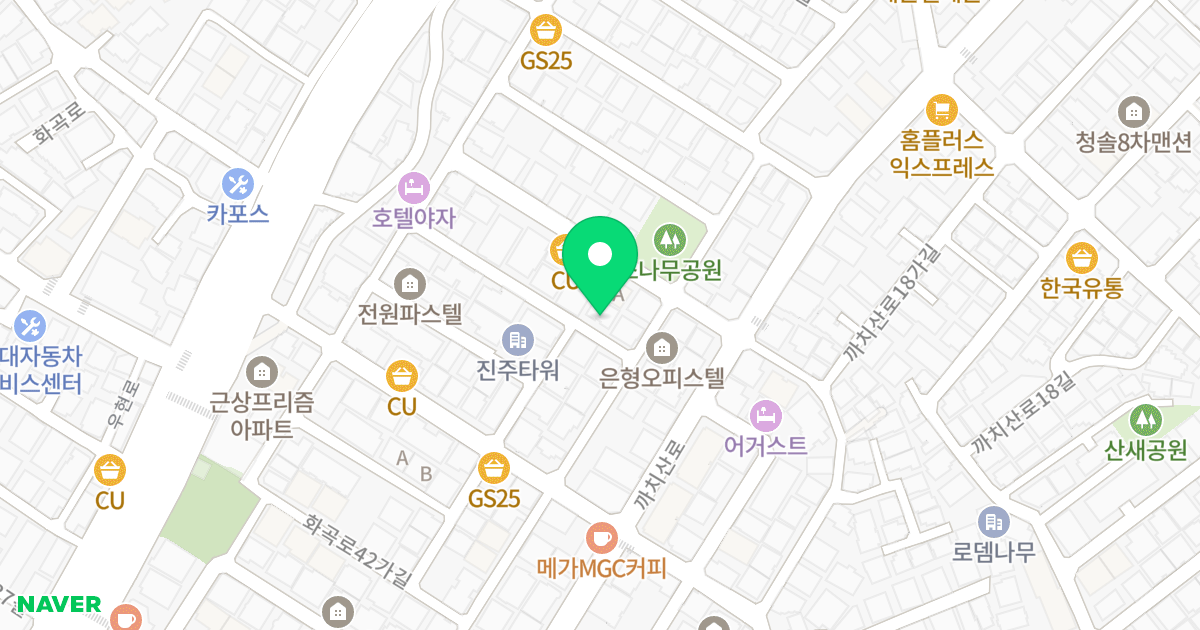 동인오피스텔 위치 지도 - 서울특별시 강서구 화곡로42나길 14-21