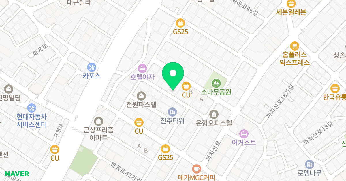 대흥오피스텔 위치 지도 - 서울특별시 강서구 까치산로15길 21
