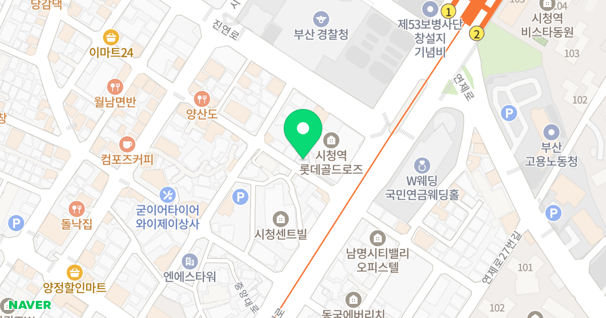 특집 위치 지도 - 부산광역시 부산진구 중앙대로989번길 12