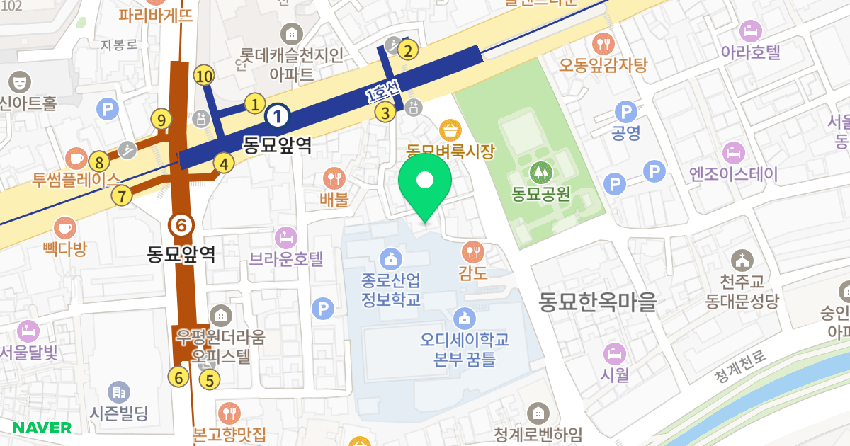 블루빌 위치 지도 - 서울특별시 종로구