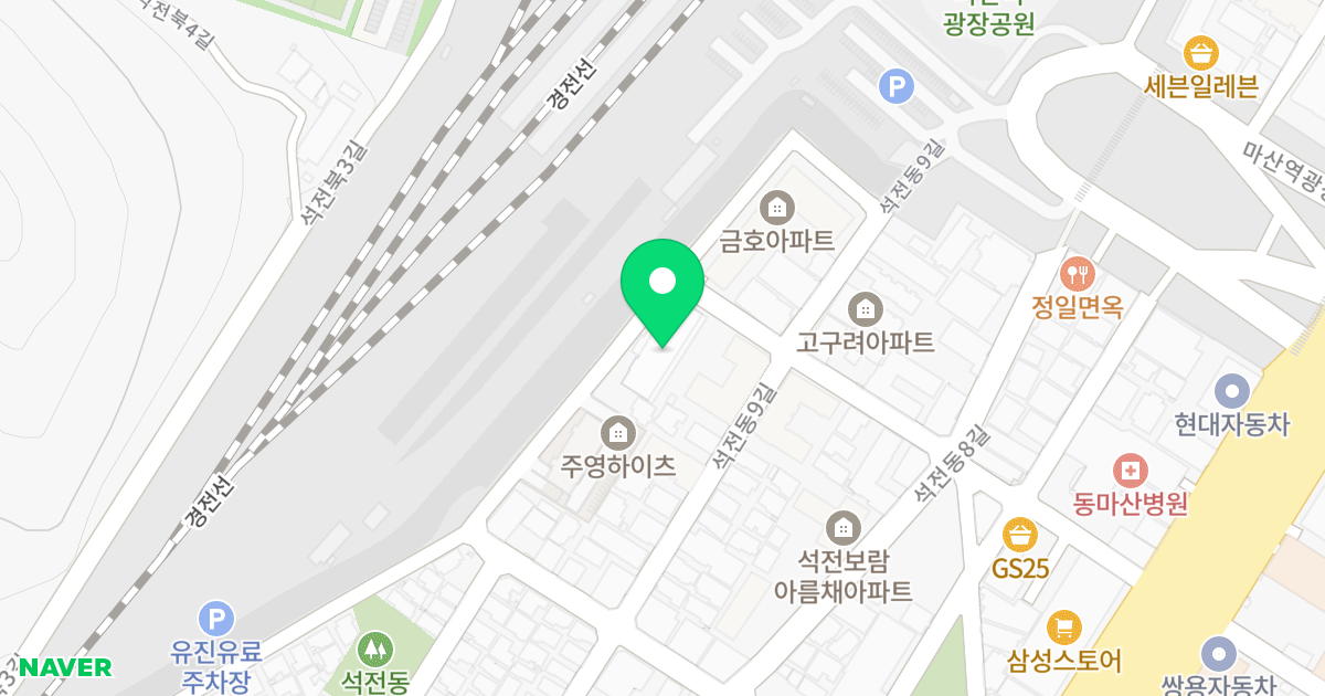 C.K 밸리 1 위치 지도 - 경상남도 창원시 마산회원구 석전동14길 47