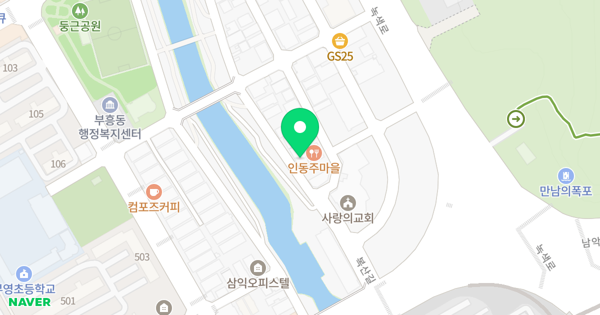 한신힐빌리지 위치 지도 - 전라남도 목포시 복산길 16