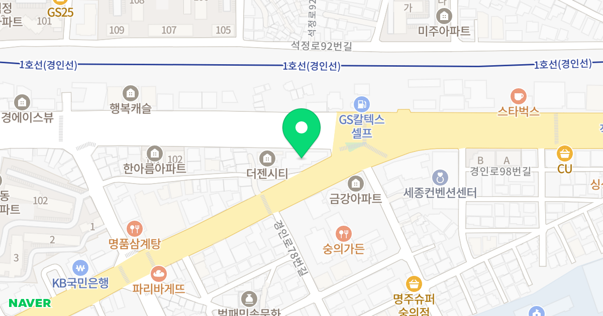 탑클래시아 위치 지도 - 인천광역시 미추홀구 참외전로 338