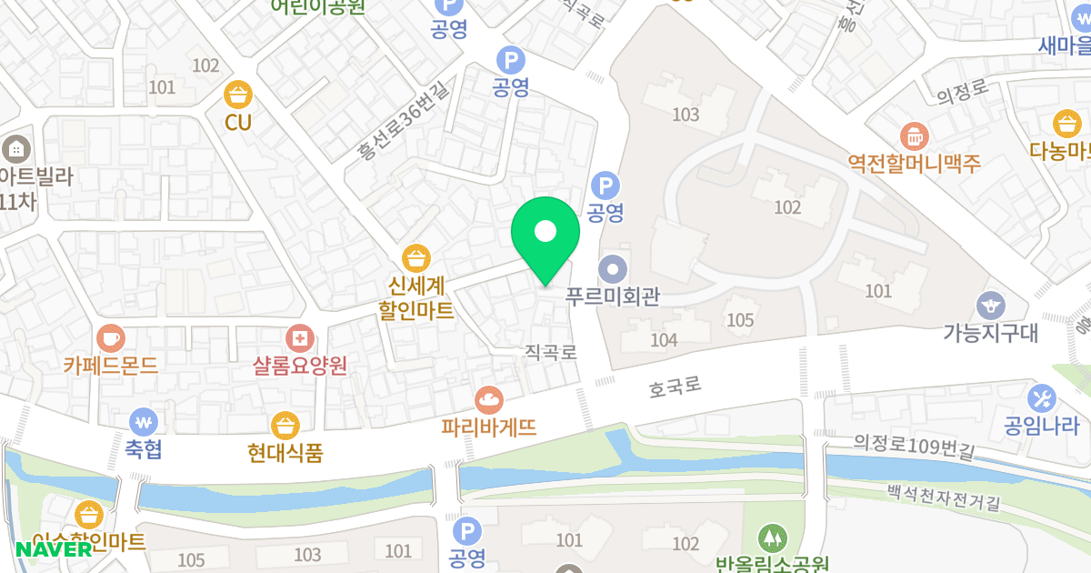 공간라움 위치 지도 - 경기도 의정부시
