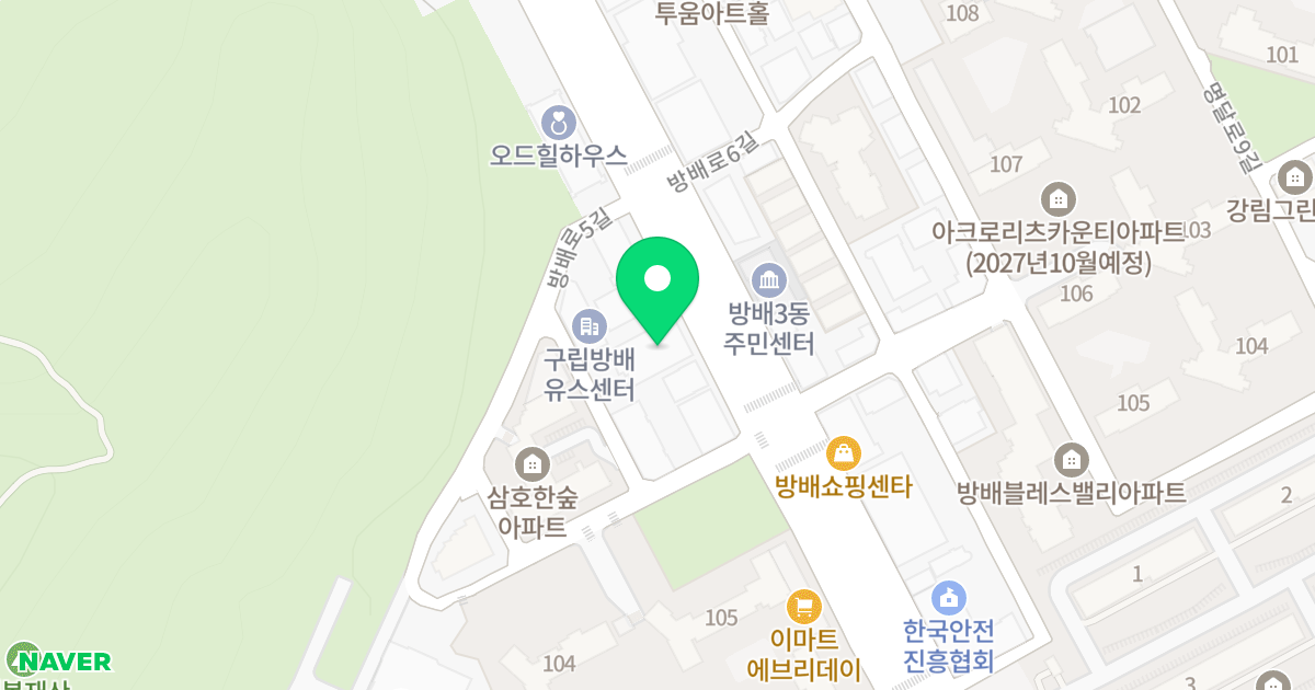 (1031-3) 위치 지도 - 서울특별시 서초구 방배로 39