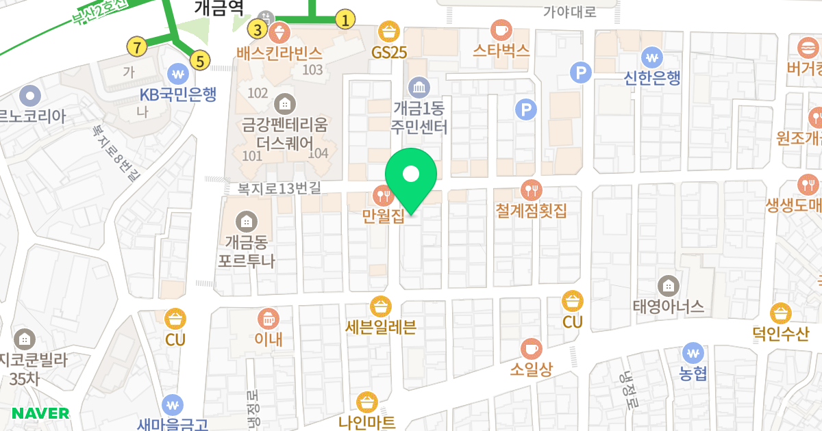 베스트빌 위치 지도 - 부산광역시 부산진구 가야대로454번길 29