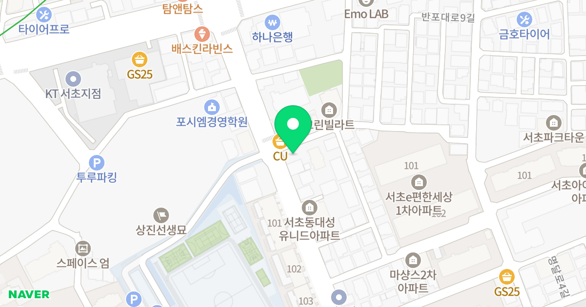 서초 웰하우스 위치 지도 - 서울특별시 서초구
