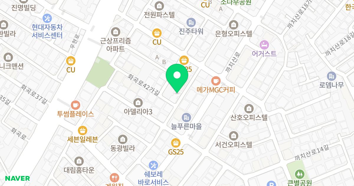 (24-113) 위치 지도 - 서울특별시 강서구 초록마을로3길 33