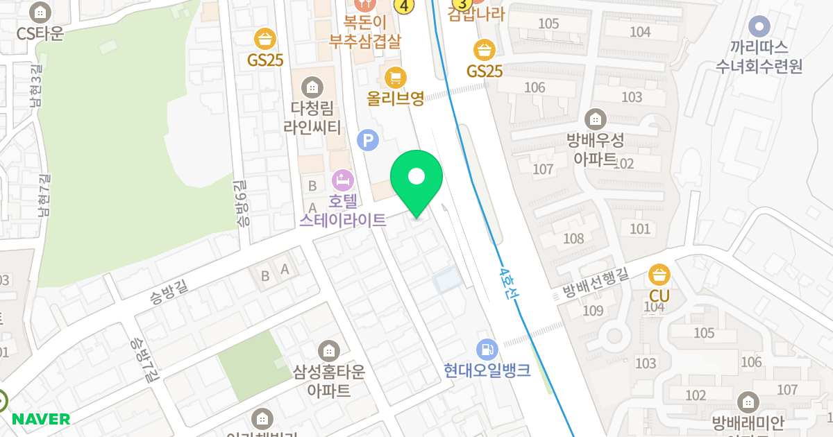 개명빌딩 위치 지도 - 서울특별시 관악구 과천대로 933