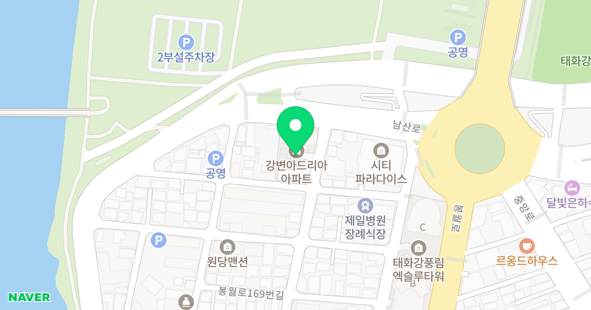 강변아드리아 위치 지도 - 울산광역시 남구 남산로354번길 15