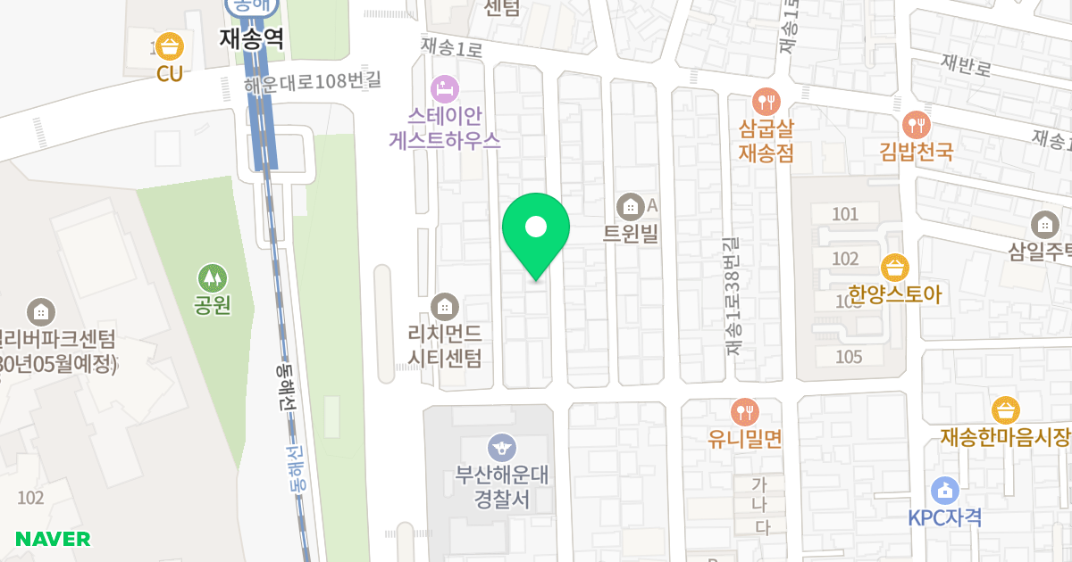 메트로폴리스28 위치 지도 - 부산광역시 해운대구 재송1로20번길 26