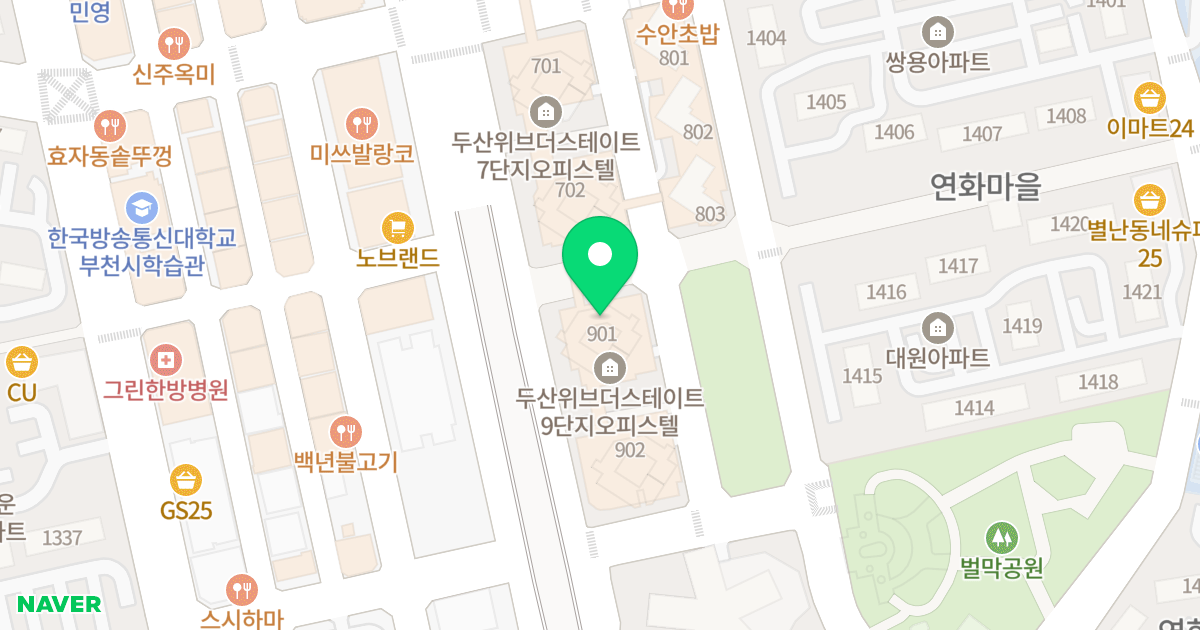 위브더스테이트 위치 지도 - 경기도 부천시 원미구  140