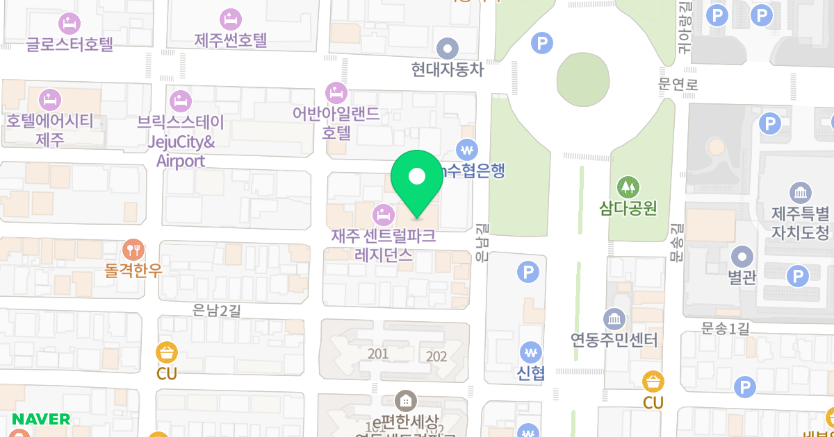노바빌리지 위치 지도 - 제주특별자치도 제주시 신대로12길 10