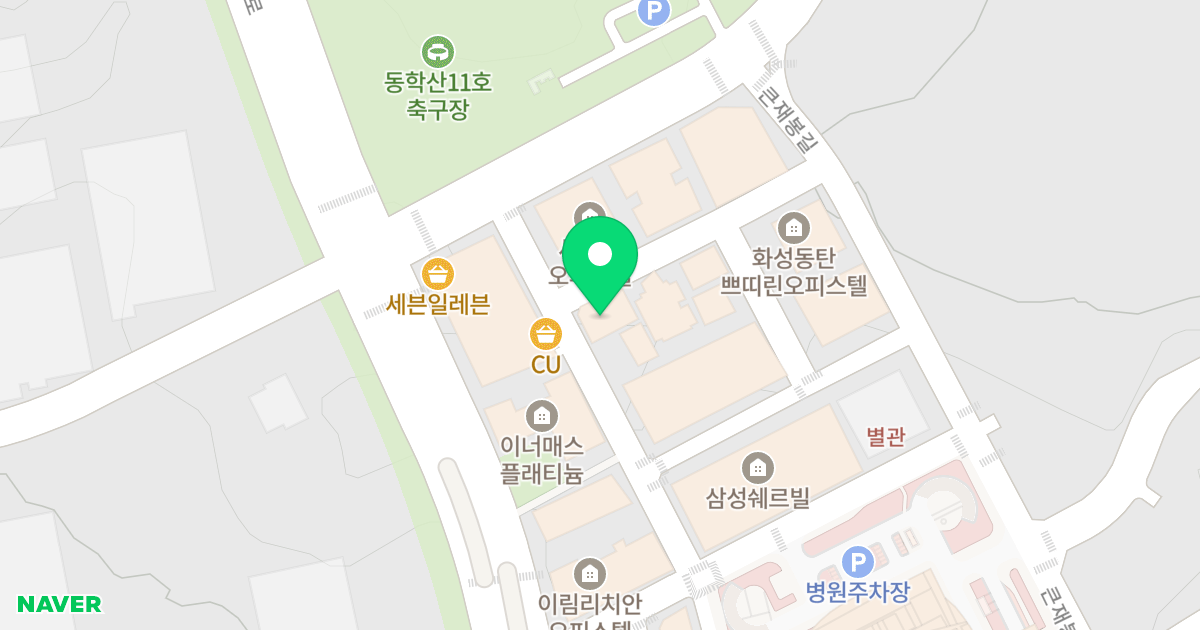 동탄엘리시아 위치 지도 - 경기도 화성시 큰재봉길 31-13