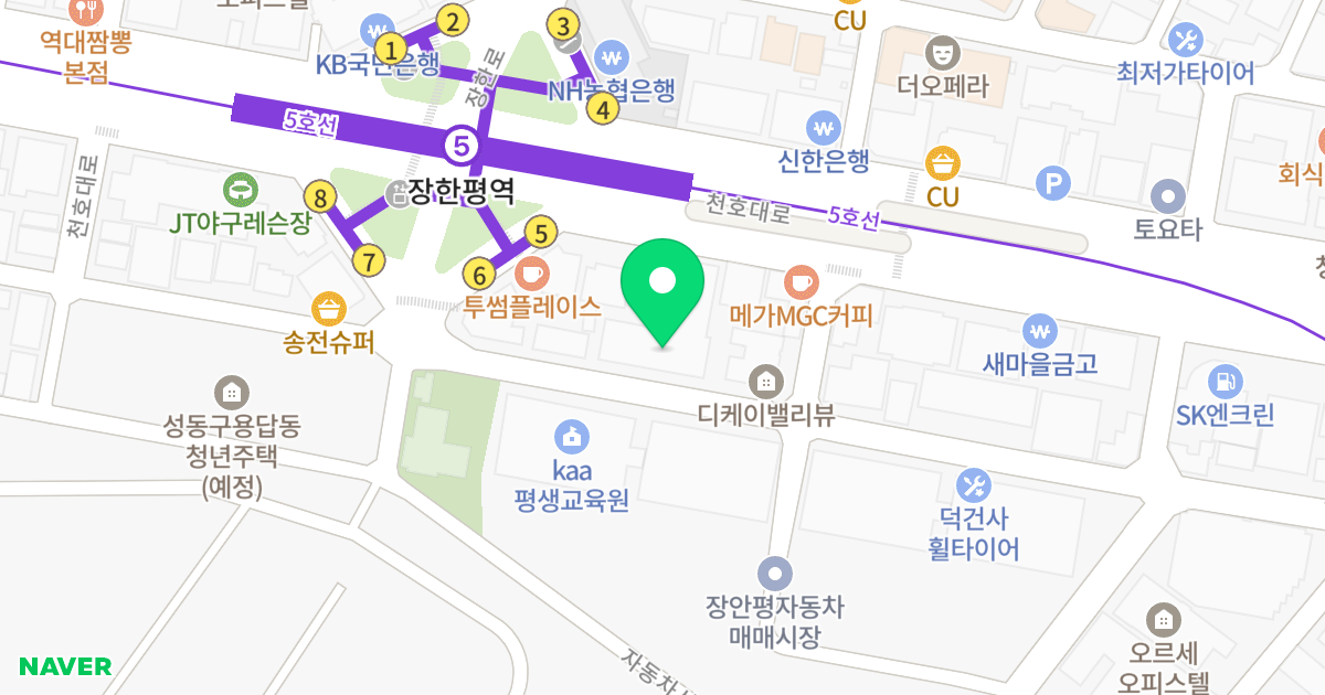 (233-8) 위치 지도 - 서울특별시 성동구 자동차시장1길 73