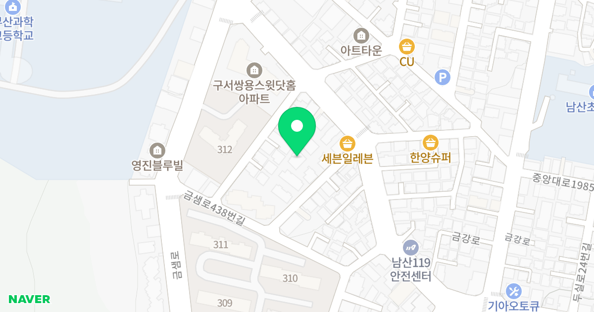 누보빌 위치 지도 - 부산광역시 금정구