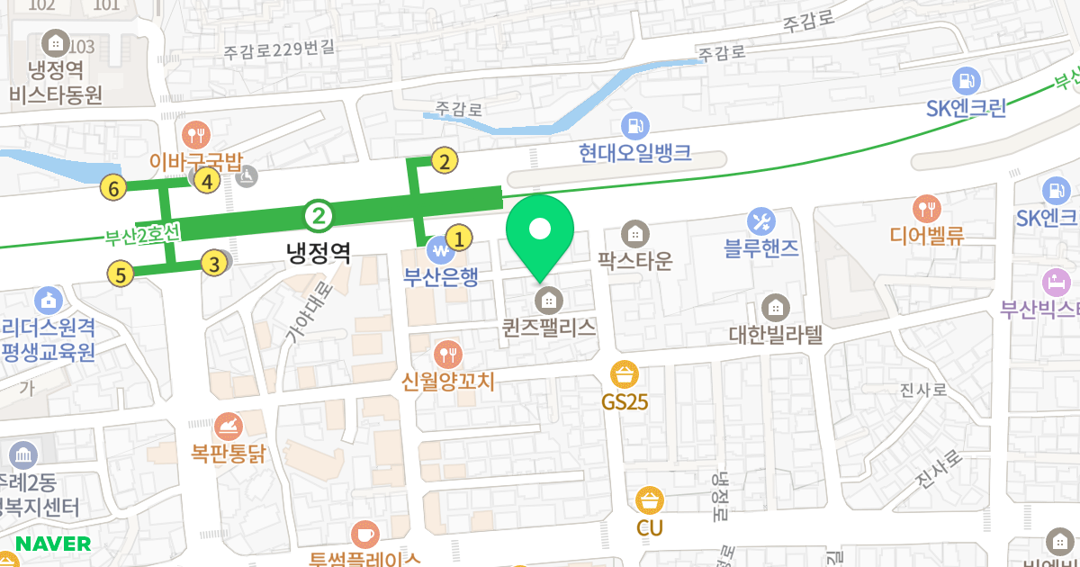 금강베네스트빌 위치 지도 - 부산광역시 사상구 가야대로378번길 4-5