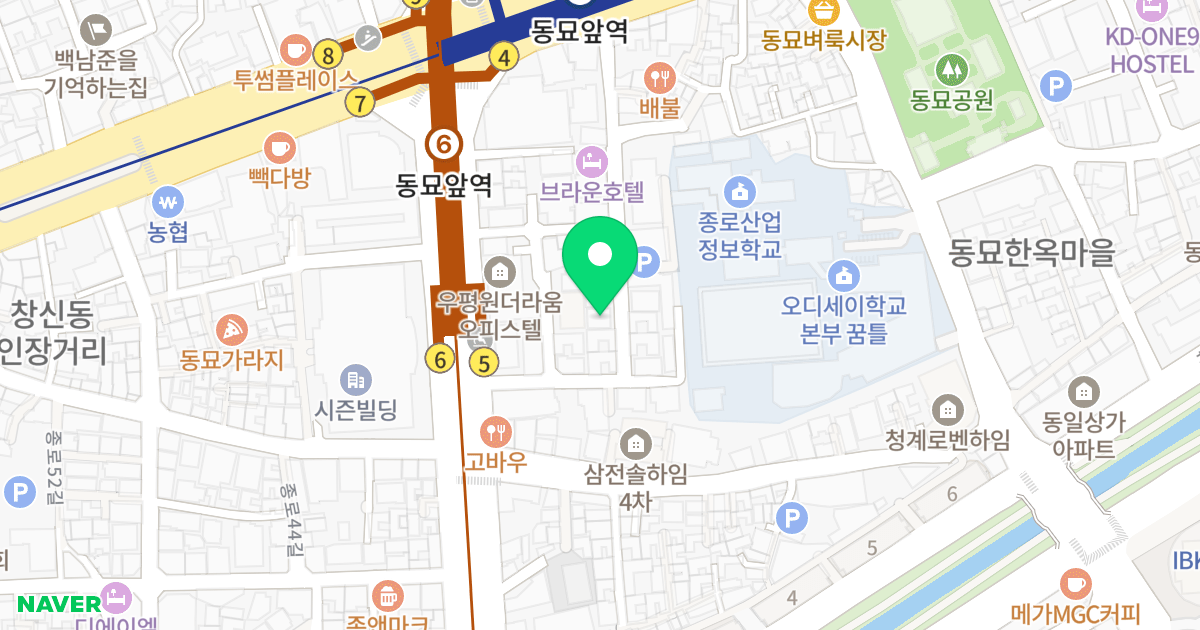(317-35) 위치 지도 - 서울특별시 종로구 종로56길 28