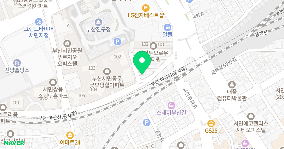 큐브빌 위치 지도 - 부산광역시 부산진구 신천대로220번길 87-7