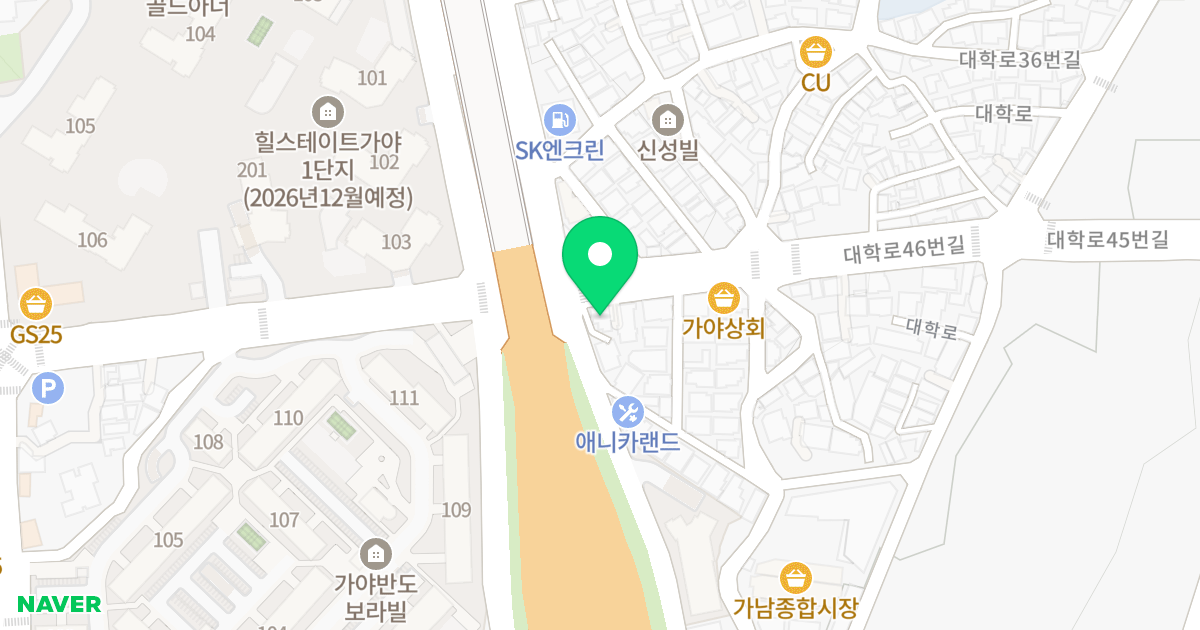 성주투빌 위치 지도 - 부산광역시 부산진구 대학로46번길 41