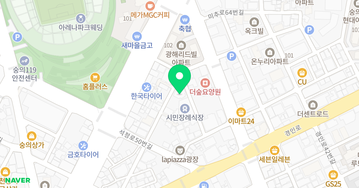 명가타워 위치 지도 - 인천광역시 미추홀구 경인로7번길 42