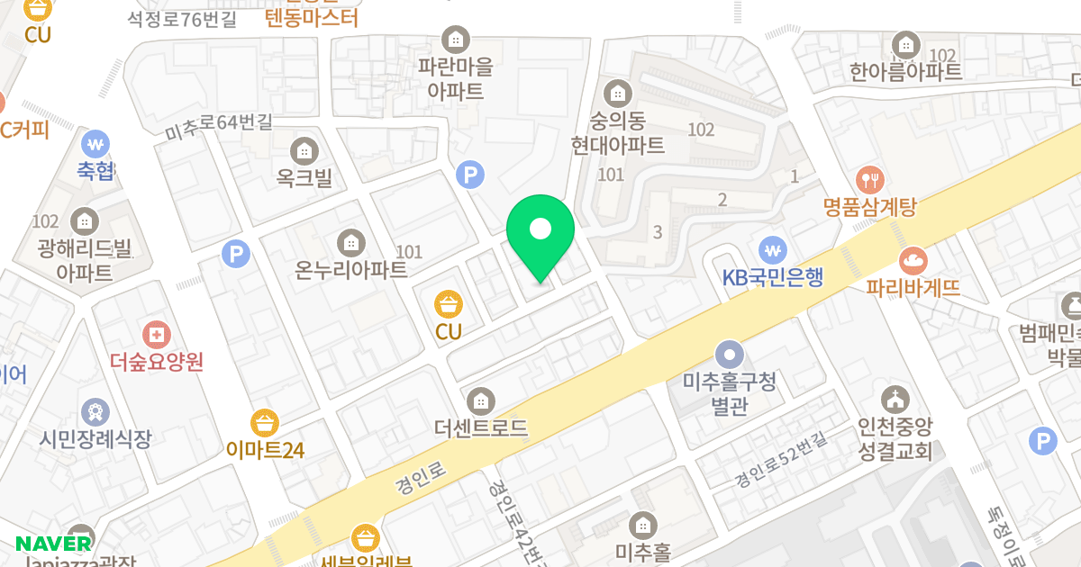 한림가우디 위치 지도 - 인천광역시 미추홀구 미추로46번길 31-6