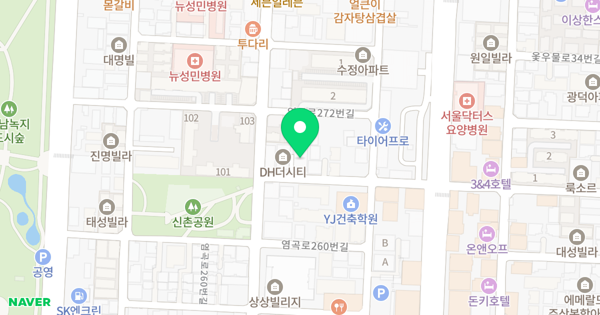 해경 블루문 위치 지도 - 인천광역시 서구 가정로261번길 14