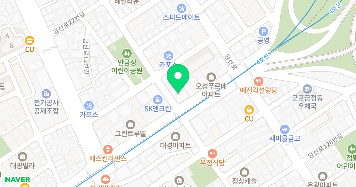 태광오피스텔3 위치 지도 - 경기도 군포시 번영로609번길 6