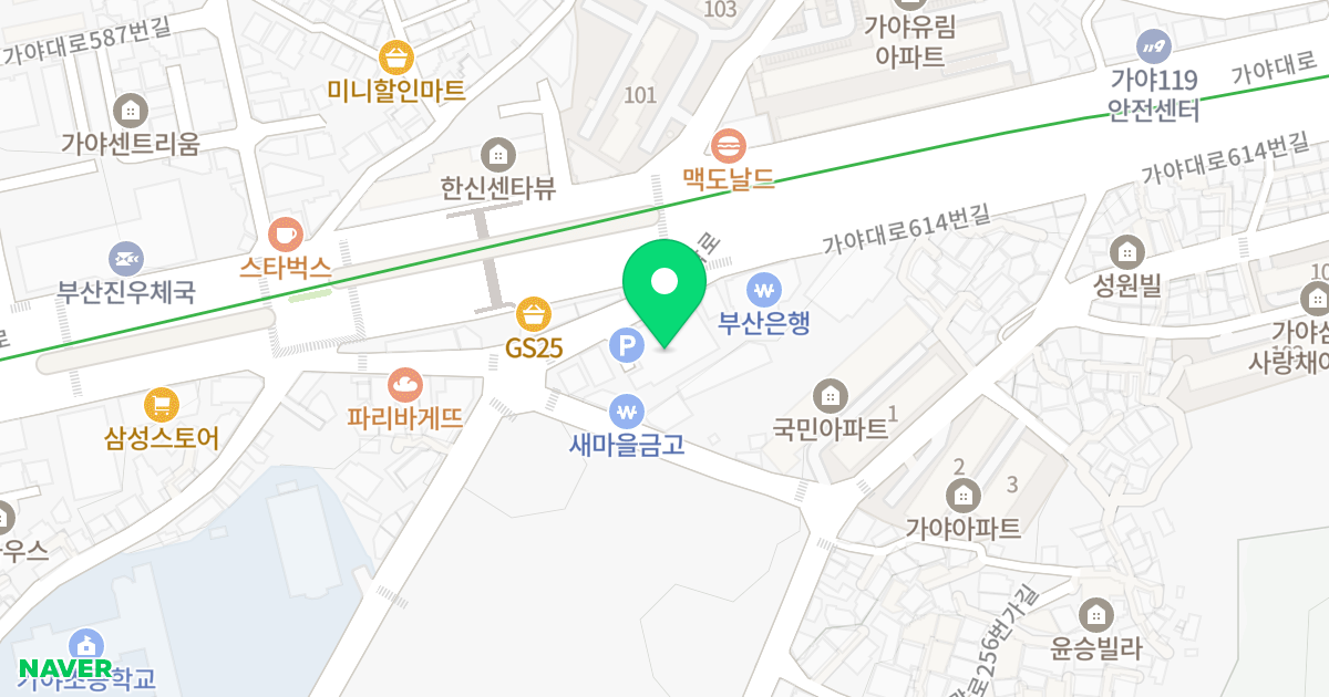 세화빌딩 위치 지도 - 부산광역시 부산진구 대학로 3