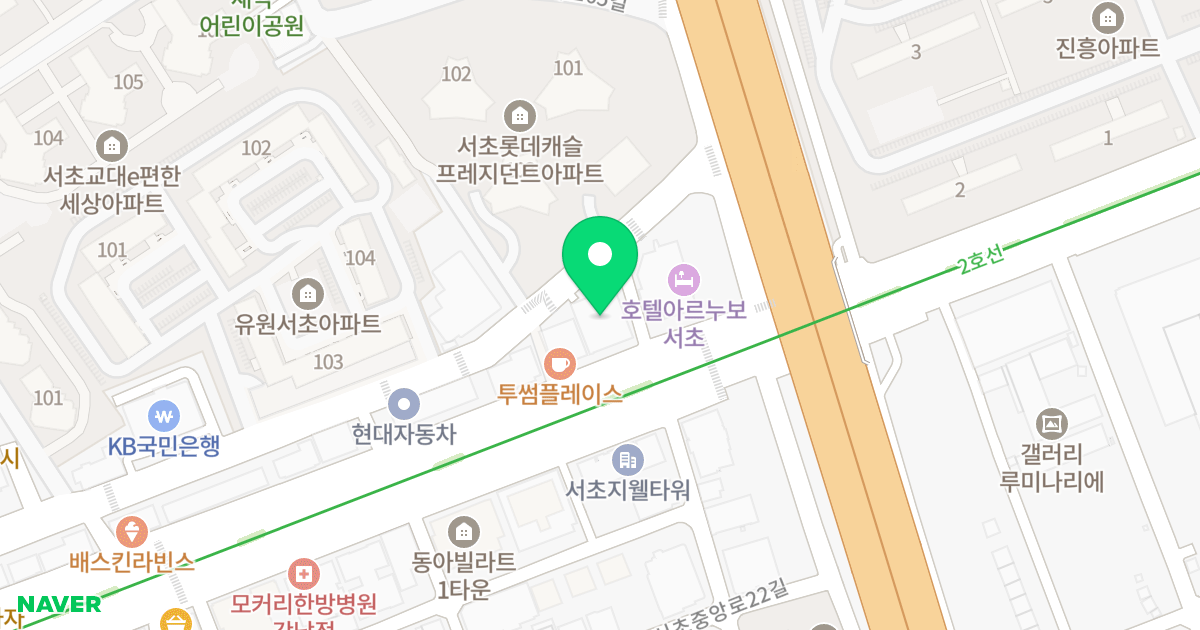 서초메이플라워맴버스빌 위치 지도 - 서울특별시 서초구 서초대로 353