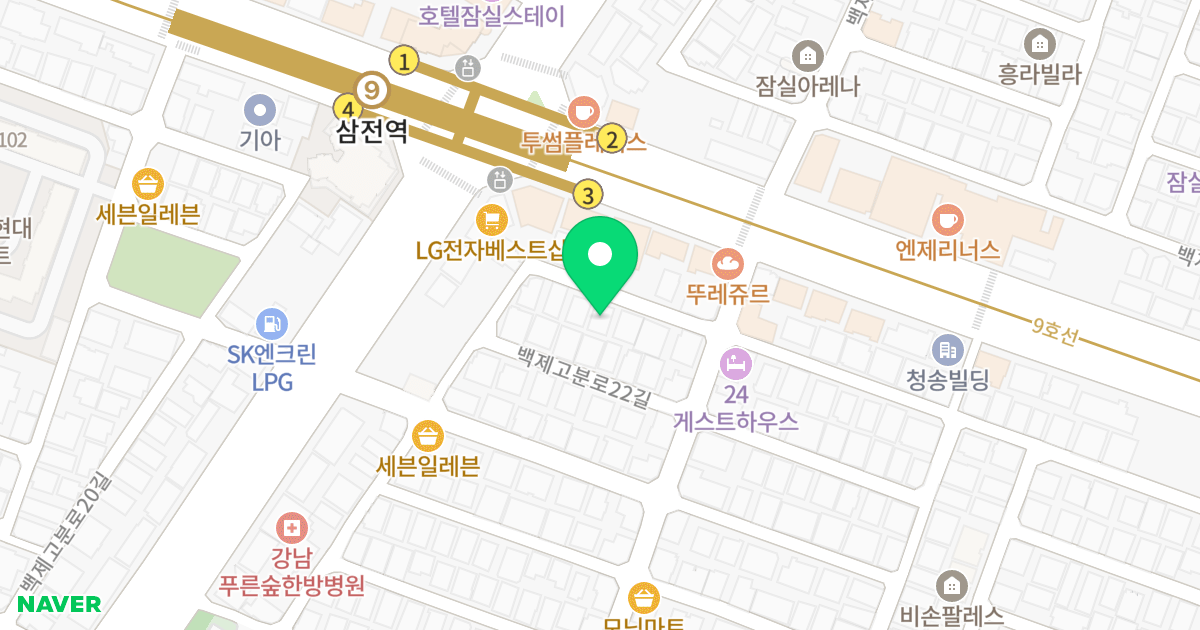 (29-10) 위치 지도 - 서울특별시 송파구 백제고분로22길 4-11