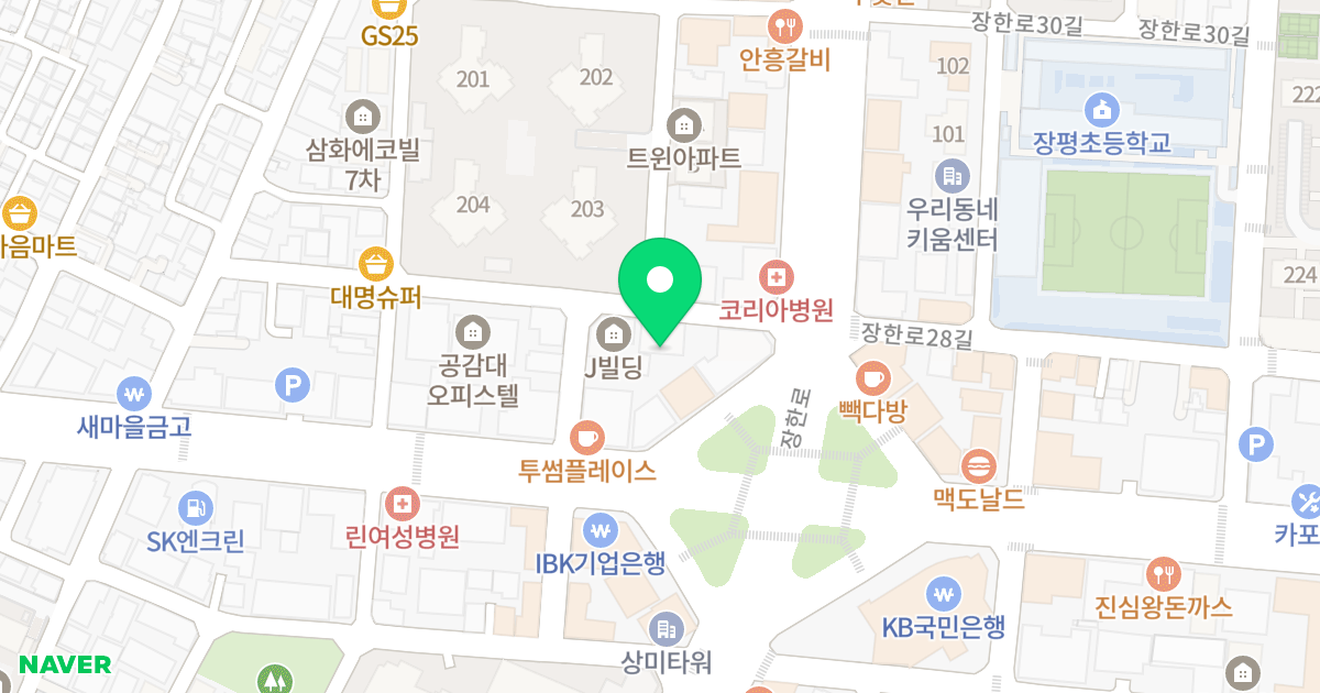 더 하이드 파크 위치 지도 - 서울특별시 동대문구 장한로27길 11