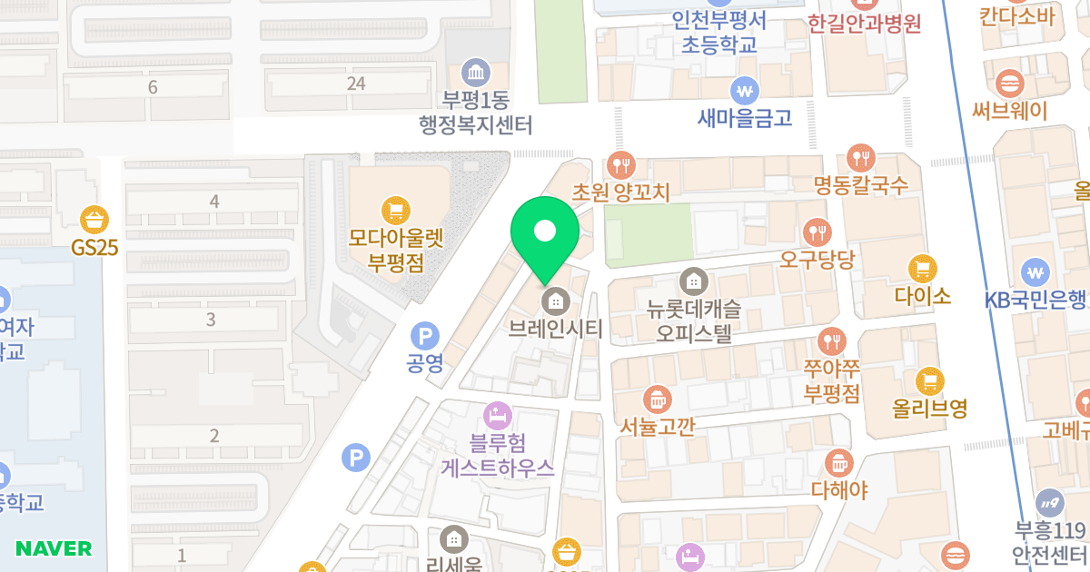 D-바인 아파트 위치 지도 - 인천광역시 부평구 경원대로1347번길 56