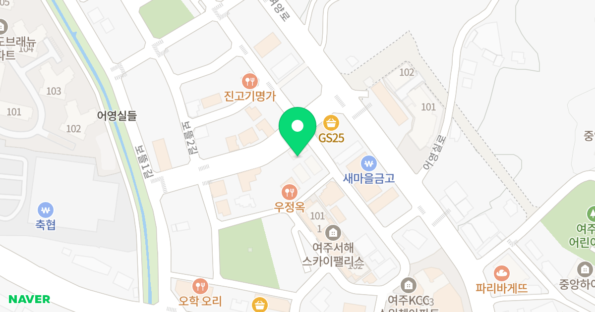 A동 위치 지도 - 경기도 여주시 여양로233번길 5-4
